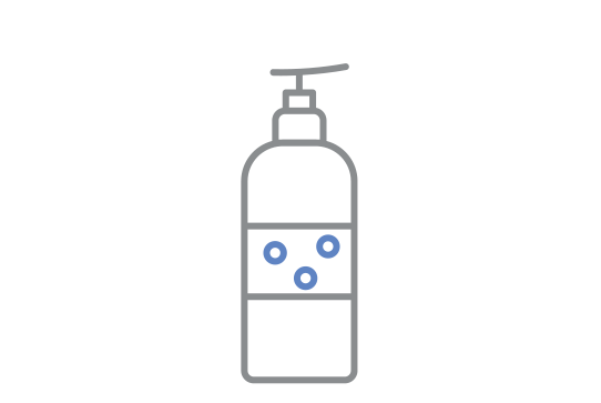 Pump shampoo/liquid soap